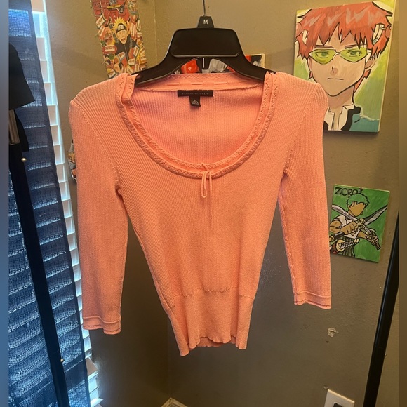 cute pink banana republic fitted shirt - Picture 2 of 5